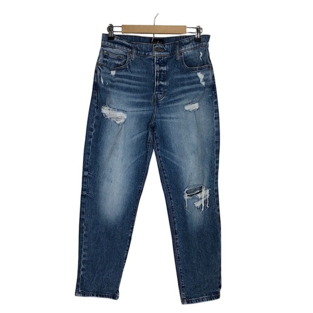 Women’s Distressed Blue Denim Jeans